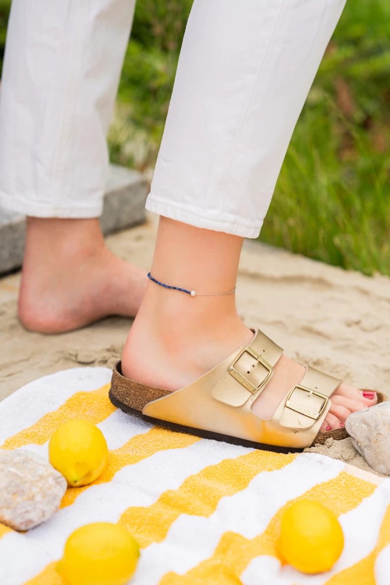 ZILIA Azure Lapis Stříbrný kotníkový náramek