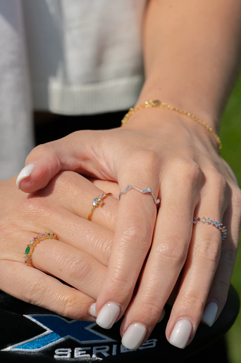 Stříbrný prsten ZILIA Rainbow